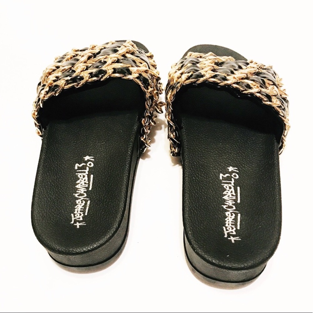 ➡️LAST PAIR⬅️Jeffrey Campbell Platform Edie Slides - Picture 2 of 3